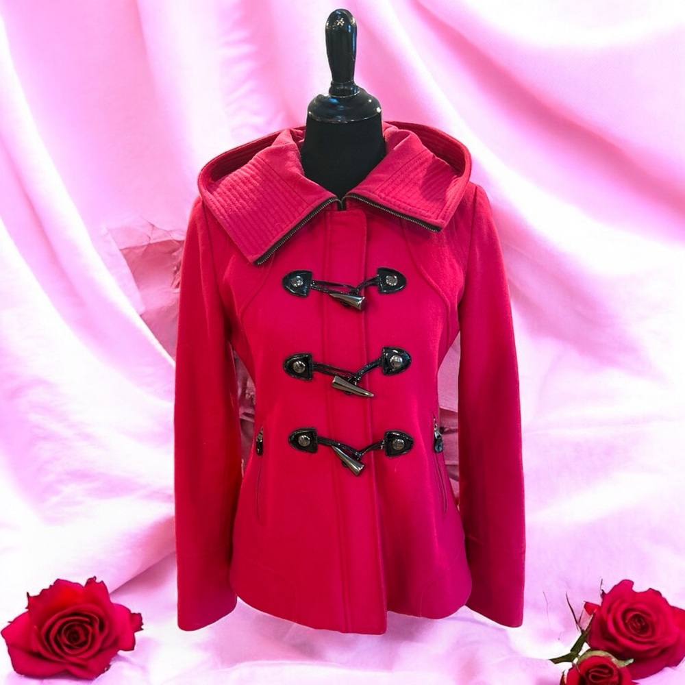 Women's Guess  Pink Toggle Coat